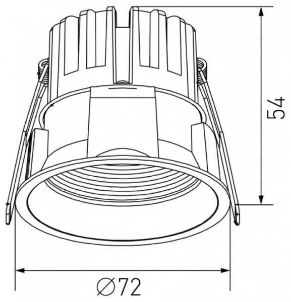 Встраиваемый светильник DesignLed DL-RE DL-RE1202-WH-NW