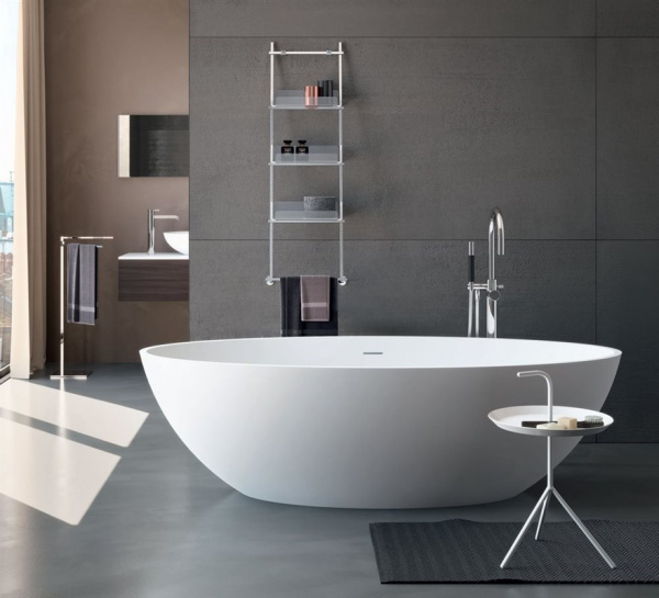 Ванна отдельностоящая Gruppo Treesse Carezza 180х85 V308BL белая глянцевая