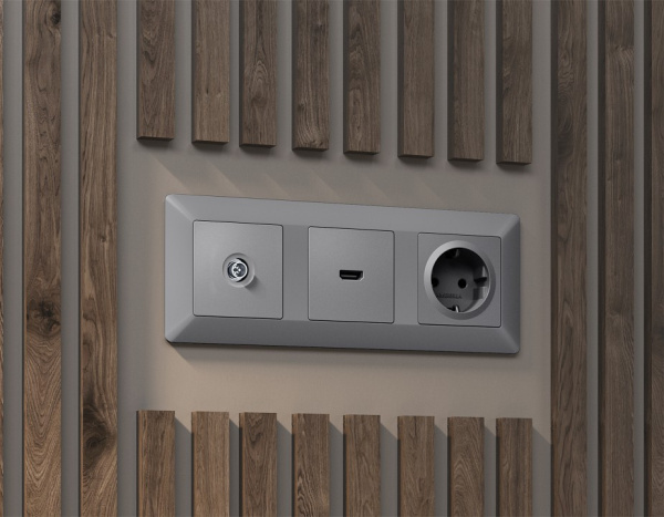 ТВ-розетка оконечная без рамки Ambrella Volt ALFA MA513005