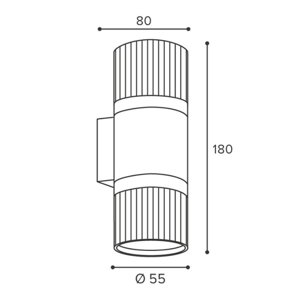 Накладной светильник Wolta DUO WSL-GU10/W19BG-2