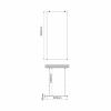 Фехте (Vechte) 60W39RG-FL Душевая перегородка