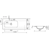 Раковина 101x45,7 см Ceramica Nova Grace CN7014