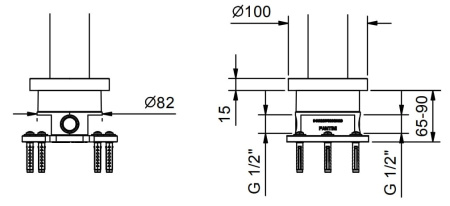 Внутренняя часть смесителя Fantini 4400R080A
