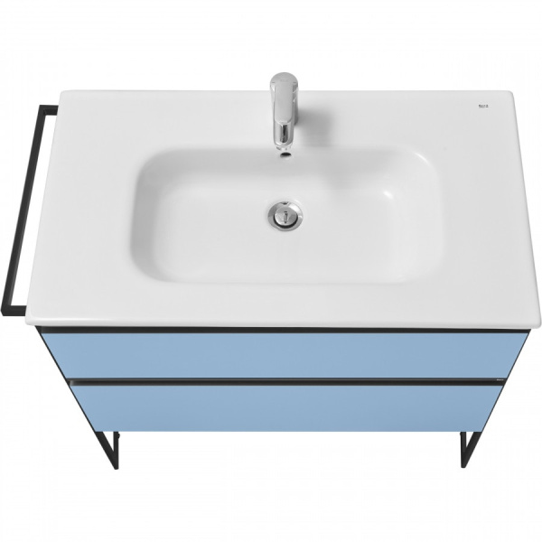 Тумба под раковину Roca Domi 80 ZRU9307871 небесный синий матовый