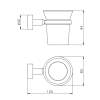 Стакан Nicolazzi Minimale 1488MCR