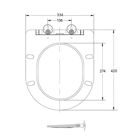 Крышка-сиденье Cerutti Spa CT7586 белый