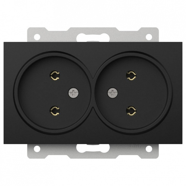 Розетка двойная без заземления, без рамки Elbi Eleсtriс Zena Vega 609-014800-908