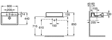 Раковина Roca Diverta 32711G000 60x44