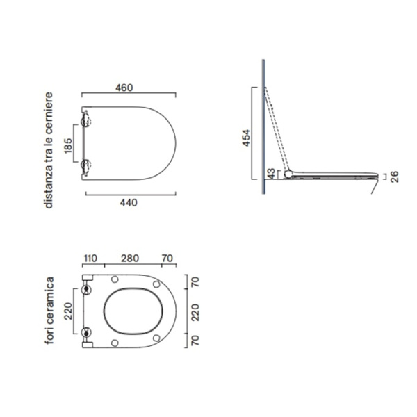 Крышка-сиденье для унитаза Catalano 0551200021 белое матовое