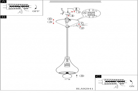 Подвесной светильник Eglo Nibbia 92941