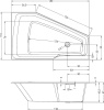 Акриловая ванна Riho Rething Space B116001005 L, 180x110