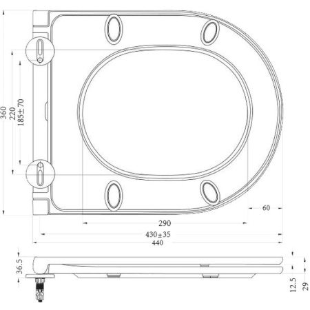 Крышка-сиденье BelBagno BB870SC с микролифтом, белый