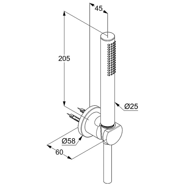 Душевой гарнитур Kludi Nova Fonte 2085039-15 черный матовый