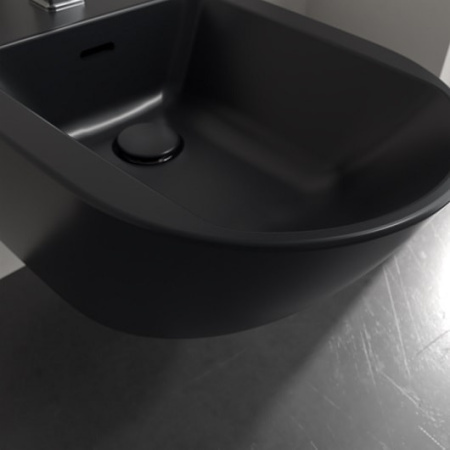 Подвесное биде Villeroy&Boch Antao 541100R7 чистый черный
