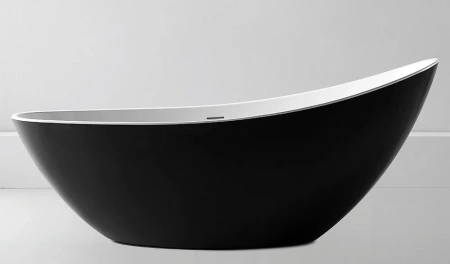 Акриловая ванна Abber 184х79 AB9233MB черный