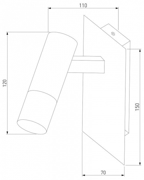 Бра Eurosvet Cast 20142/1 LED белый/хром