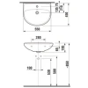 Раковина 55x45 см Jika Lyra Plus 8143820001049