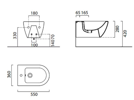 Подвесное биде GSI Pura 8865111