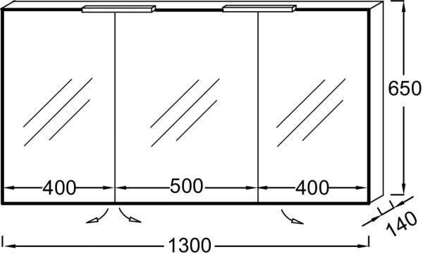 Зеркальный шкаф 130 см Jacob Delafon EB779-N18 белый
