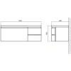 Раковина 120x48 см BelBagno Prospero BB1200DAB