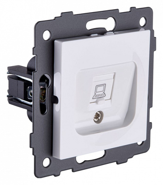 Розетка Ethernet RJ-45 без рамки Kollinger  REA-018WH