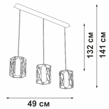 Подвесной светильник Vitaluce V4382 V4382-1/3S
