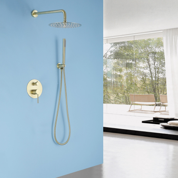 Душевой комплект Abber Emotion AF8818G золото матовое