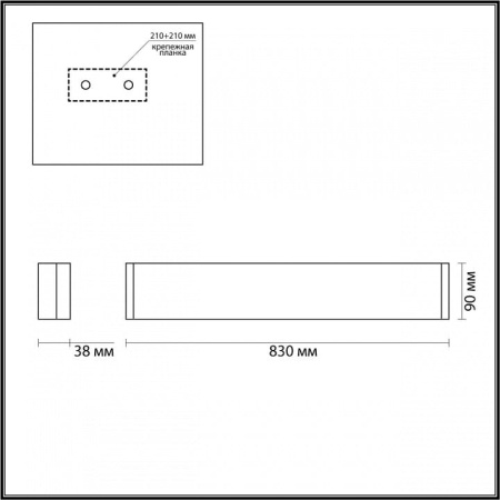 Накладной светильник Odeon Light Framant 4295/30WL
