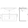 Раковина 101x47,5 см Акватон Элина 1WH501627