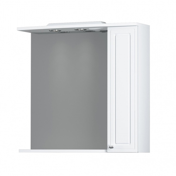 Шкаф зеркальный Damixa Palace One 75 (M41MPR0751WG) с подсветкой