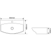 Раковина 60x40 см Melana 78014D-805