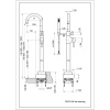 Смеситель для ванны Paini Cox 78CR136LM