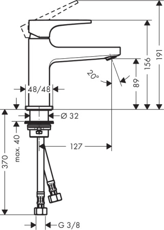 Смеситель для раковины hansgrohe Metropol 32500000