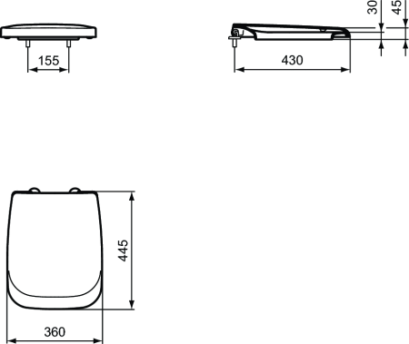 Крышка-сиденье для унитаза Ideal Standard Ventuno T663801