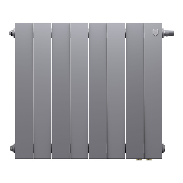 Радиатор биметаллический Royal Thermo PianoForte 500 Серебристый VR80 - 8 секц.