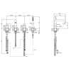 Смеситель для ванны Gessi 316 54037#727 золото