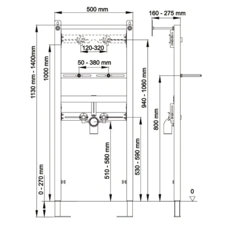 Инсталляция для раковины Berges Atom 049211