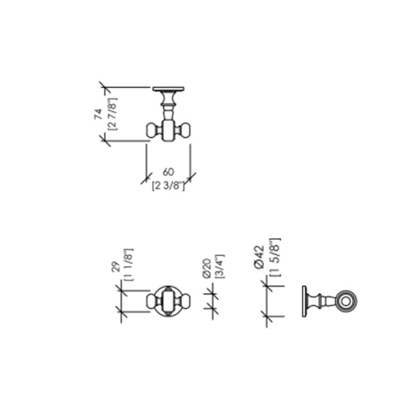 Крючок Devon&Devon First Class DD33330BR бронза