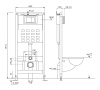 Комплект унитаз с инсталляцией Abber Bequem AC1100-AC0105-AC0121