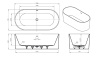 Акриловая ванна BelBagno 170x80 BB705-1700-800