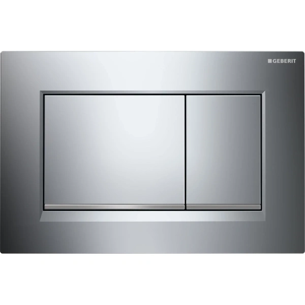 Инсталляция для унитаза Geberit Duofix Sigma 30 111.300.00.5 + 111.815.00.1 + 115.883.KH.1 с кнопкой смыва, хром/матовый хром/хром