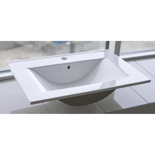 Раковина CeramaLux JY-807-70 71,5x46 см, накладная, белый