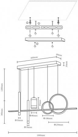 Подвесной светильник Velante Velante 431-106-06