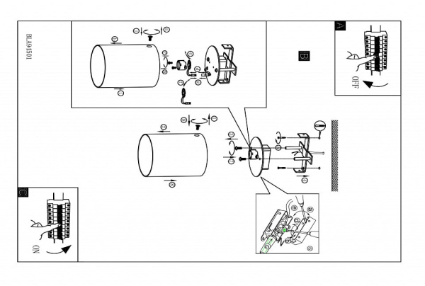 Накладной светильник Eglo Polasso 94503