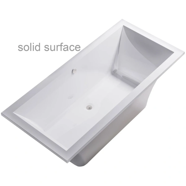 Ванна из литьевого мрамора Astra-Form Лотус Solid Surface 01010077 185x85 см, отдельностоящая, белый матовый