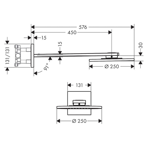Верхний душ Axor ShowerSolutions 35296000