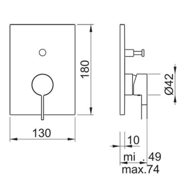 Смеситель для душа Almar Core E186542.CR
