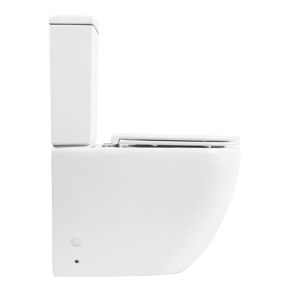 Унитаз-компакт безободковый BelBagno AMANDA BB051CPR с сиденьем BB870SC