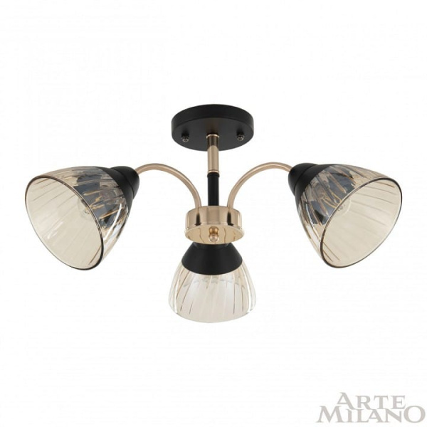 Люстра на штанге Arte Milano Napoli-320119 320119/3 FG+BK