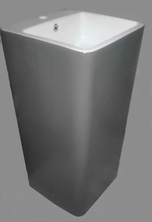 Раковина CeramaLux P7004L 40x40 см, напольная, белый